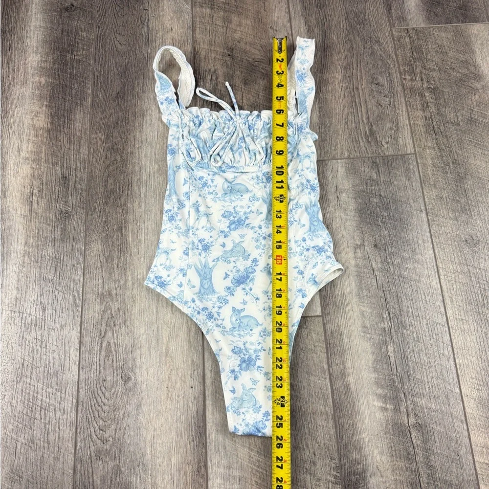 Frankies Bikinis x Gigi Blue One Piece Swimsuit